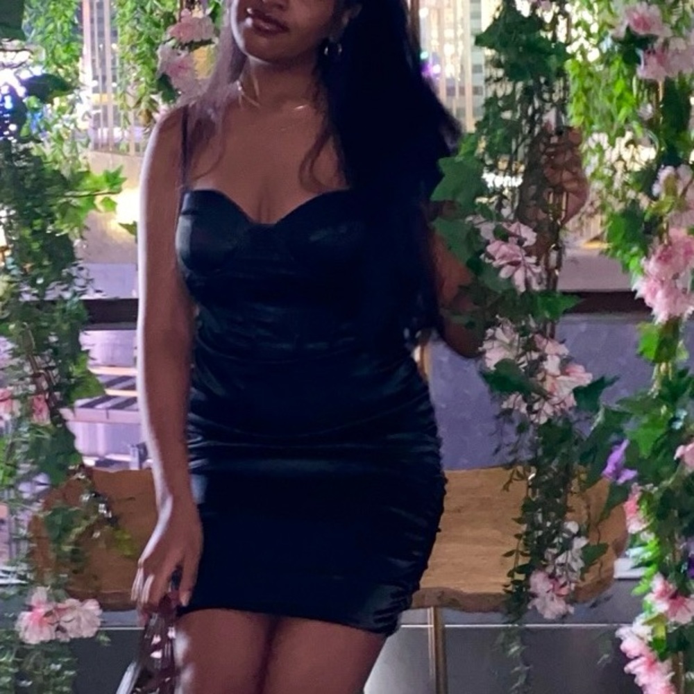 Black Satin Dress